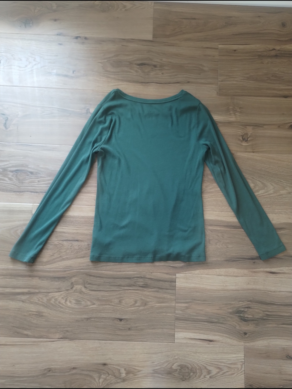 a new day Long Sleeve Scoop Neck Top - Teal Green